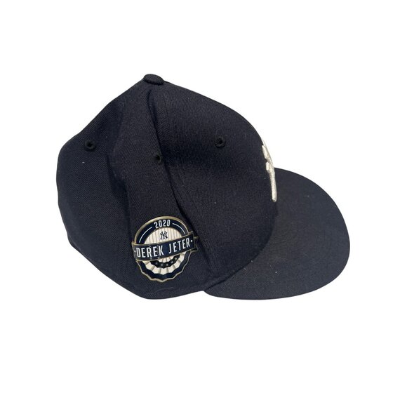 New Era 59Fifty New York Yankees Derek Jeter 2020 Hall Of Fame Fitted Cap 7 1/4 - Picture 2 of 4